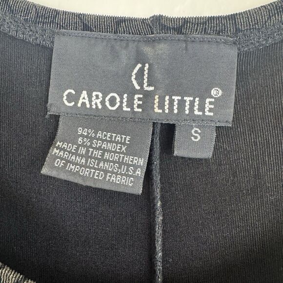 Vintage Carole Little Slinky Stretch Snake Print Sleeveless Maxi Dress Black S - Picture 13 of 13